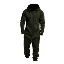 Load image into Gallery viewer, Fashionable Hooded Jumpsuit For Men, Full-Zip Sports Romper - Joggers + Hoodies