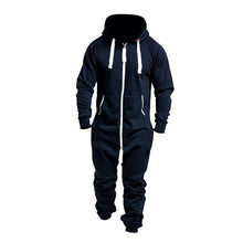 Load image into Gallery viewer, Fashionable Hooded Jumpsuit For Men, Full-Zip Sports Romper - Joggers + Hoodies