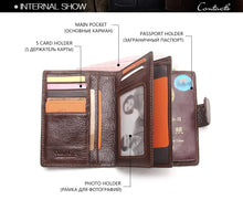 Load image into Gallery viewer, Genuine Leather Passport Holder