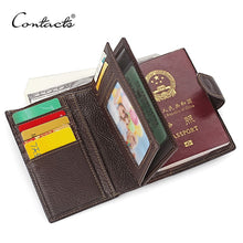 Load image into Gallery viewer, Genuine Leather Passport Holder