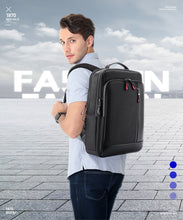 Cargar imagen en el visor de la galería, Anti Theft Enlarged Travel Backpack Multifunction USB Charging 15.6 Inch Laptop
